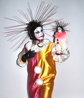 Spiked Clown Hood & Matching Clown Doll