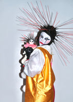 Spiked Clown Hood & Matching Clown Doll