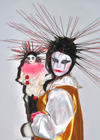 Spiked Clown Hood & Matching Clown Doll